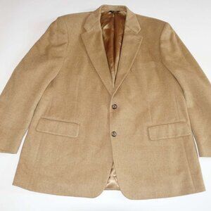 Marco Carelli Men's Sport Coat Size 46 Regular 100% Camel Hair Blazer Jacket 46R